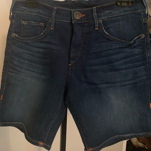 True Religion denim mom shorts